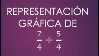 Ejemplo 2 de Representación gráfica de la división de fracciones.