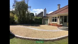Gravel Driveway with Semi Circle Steps in Malahide, Co  Dublin