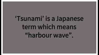 About World Tsunami Awareness Day (5 November) /Few lines on World Tsunami🌊 Awareness Day.