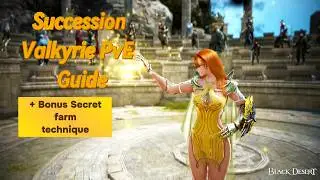 BDO Succession Valkirye PvE Guide + Bonus Secret farm technique. ПВЕ Гайд на Традиционную Валькирию.