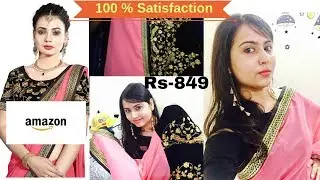Affordable Diwali & Wedding special Amazon Saree Unboxing, Review & -Office & Collage Wear Saree