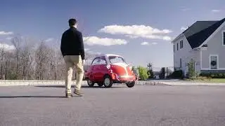 1957 BMW Isetta Driving