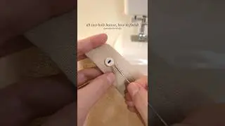 how to sew a button #3 how to finish sewing a two-hole button #sewing #sewingforbeginners