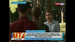 BT: 3 upperclassmen, inireklamo ng 2 kadete na pinagawa raw nila ng kahalayan