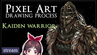 [Full Process] Kaiden warrior portrait - Elden Ring [pixel art]