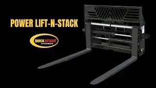 Power Lift-n-Stack Hydraulic Pallet Forks in action