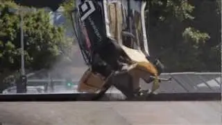 X Games Rallycross jump crash by Toomas Topi Heikkinen 2012