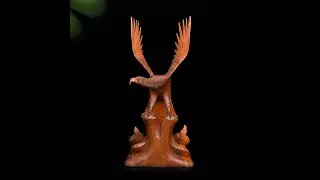 Indonesian Eagle - Wooden Sculpture (102 cm)