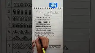 Basic and Easy Mandala Patterns For Beginners || Simple Mandala Art || #mandala #art#easy#shortvideo