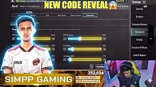 BGMI , PUBG 4.2 Update: Simpp Gaming New Sensitivity & Control Code Revealed! (Zero Recoil) 😱
