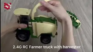 2.4G 1:24 RC toys Farmer truck with accessory part harvester with 7 functions.