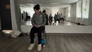 60 minute chair yoga with silver sneakers ball