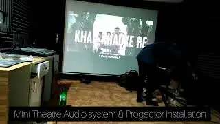 Mini Theater Audio System & Projector Installation