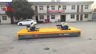 Heavy duty steerable transfer carts-12 ton horizontal mobile trackless trolleys