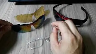 Óculos de ciclismo com clip para lentes de grau