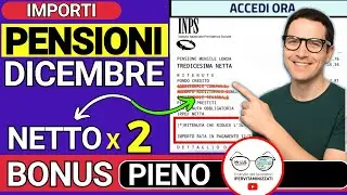 PENSIONI DICEMBRE 2025 ➜ IMPORTI NOVIT&agrave; CEDOLINO BONUS TREDICESIMA 155&euro; ARRETRATI CONGUAGLI IRPEF
