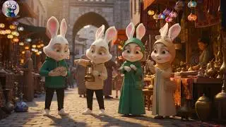 Наконец-то приехала в Турцию 🇹🇷 | Внезапная поездка с семьей кроликов 🐰✈️ #мультфильм #милый #ани...