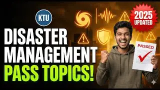 KTU- DISASTER MANAGEMENT - IMPORTANT TOPICS