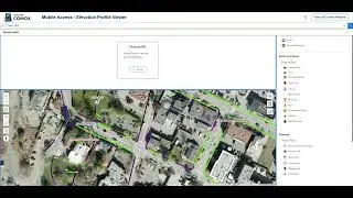 How to view the elevation profile in the Town of Comox Accessibility Map