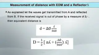 Lecture 35 Electronic Distance Measurement and Total Station (Part-1)