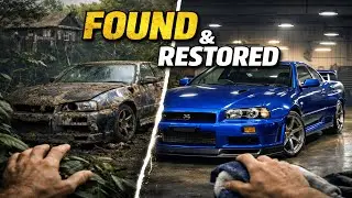 Abandoned Nissan R34 GT-R Found in the Amazon Jungle &mdash; ASMR Restoration