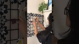 DIY grid decor #homedecor #wallhanging