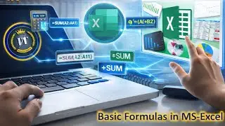 MS Excel Basic Formulas | SUM, AVERAGE, COUNT, MIN, MAX & Percentage