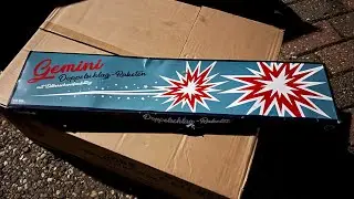 Gemini Doppeslag-Raketen : Funke Fireworks : 20 Gram :  Silberschweifaufstieg