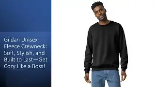 Gildan Unisex Fleece Crewneck: Soft, Stylish, and Built to Last&mdash;Get Cozy Like a Boss!