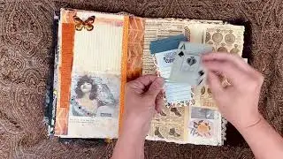 GOTHIC SUGAR SKULL HALLOWEEN JUNK JOURNAL featuring digital images by Calico Collage and Tim Holtz