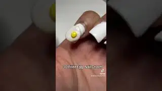 3D Fried Egg Nail Art #nail #nails #nailart #nailartdesigns #nailsart #naildesign #nailartist
