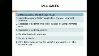 MLC cases Handling, Labelling and Documentation