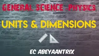 General Science - Physics - Units & Dimensions - English & Tamil | RRB NTPC