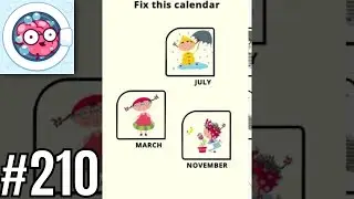 Brain Wash Level 210 Fix this calendar- Gameplay Solution Walkthrough
