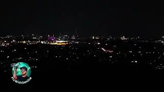 Night flight DJI Flip 4K city lights