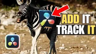 Davinci Resolve How to Track an Image or Text on Anything For Beginners #davinciresolvetips