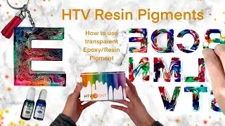 HTVRONT HTV Transparent Epoxy Resin | Resin Letter Keychains Tutorial Beginners