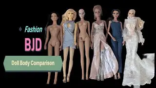 Fashion BJD doll body comparison of Tonner Kingdom Doll Ficondoll Jamieshow Sybarite 16 inch