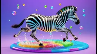 Zoomie Zebra&rsquo;s Roller Skate Party | Fun Roller Skating Adventure Song for Kids | Zooming Zebra Rhyme