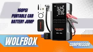 Пусковое устройство WOLFBOX 3000A с воздушным компрессором &ndash; портативный автомобильный аккумулято...