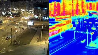 CCTV Тепловизор на улице. Thermal imager Mobotix M16
