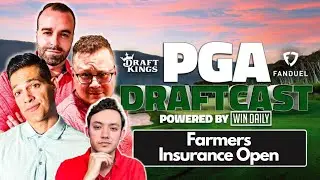 LIVE Farmers Insurance Open PGA Draft | PGA Draftcast | DraftKings Golf Tips & DFS Picks