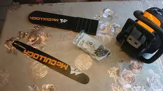Unboxing McCulloch 450 CS Elite Motors&auml;ge, Chainsaw