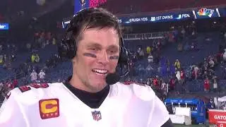Tom Brady SNF postgame interview after win vs. Patriots