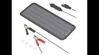 ALLPOWERS 12V 5W Portable Solar Car Boat Power Solar Panel Battery Charger Maintainer - Overview