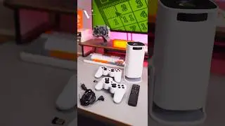 Game and watch movies at the same time&mdash;double the fun! 🎮🎬P30 MAX Smart Projector Game Controllers