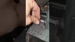 Windshield washer fluid not working? The last guy forgot to hook the hose back up.  Now it works!