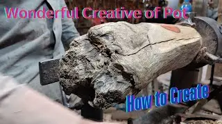 My piece Wood can Create Very Nice Flower Pot of Art