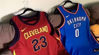 Nike X NBA Swingman Lebron James and Russell Westbrook Jersey with Nike Connect
