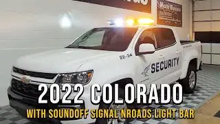 Установка световой балки Chevrolet Colorado 2022 года &mdash; 48-дюймовая световая балка NRoads
